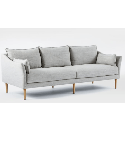 PULITO โซฟาผ้า 3 ที่นั่ง รุ่น NIKO BJT009 ขนาด 90x200x70ซม. สีเทา