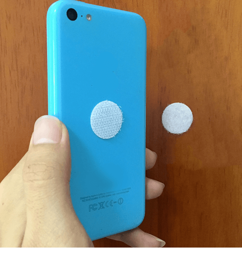 เทปผ้าหนามเตยชนิดลอกออกได้ สีขาว   รุ่นFS005 ขนาดФ25มม.