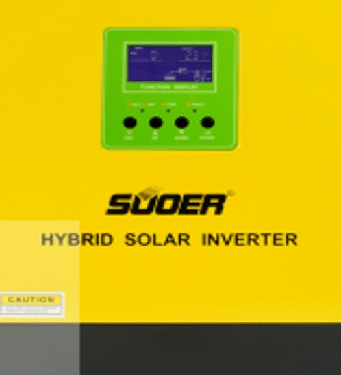 SUOER เครื่องแปลงไฟไฮบริด HYBRID INVERTER 24V PS-3KV-24V สีเขียว