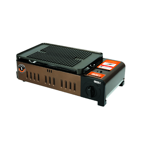 CLOSE เตาแก๊สปิ้งย่างบาร์บีคิว SVZ-160-GHQ30 สีน้ำตาลเข้ม