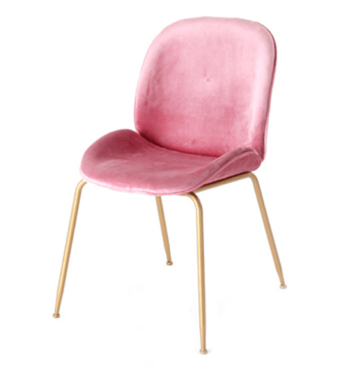 Pulito เก้าอี้ 52.5×50×89cm รุ่น SQ009 สีชมพู