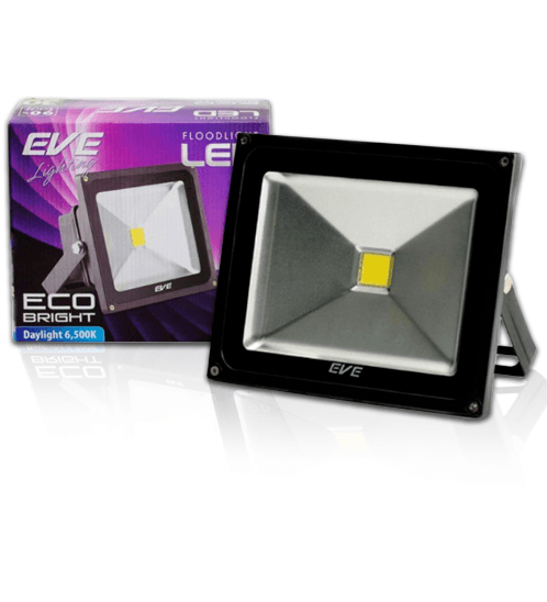 โคมฟลัด LED รุ่นอีโคไบรท์ 50W. 220V.เดย์ไลท์.EVE