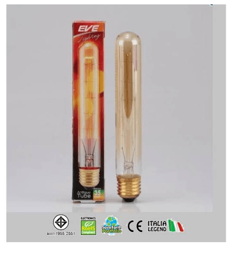 EVE หลอดไส้ antique ทรงกระบอก 35W. E27.
