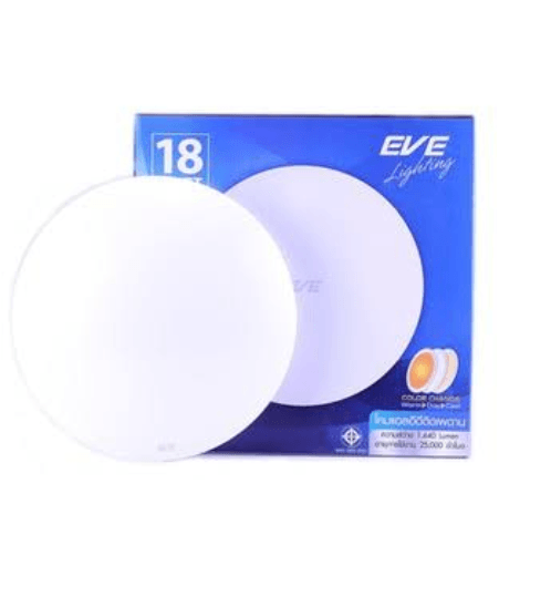 โคมแอลอีดี ติดเพดาน รุ่นเปลี่ยนสี 18W.EVE