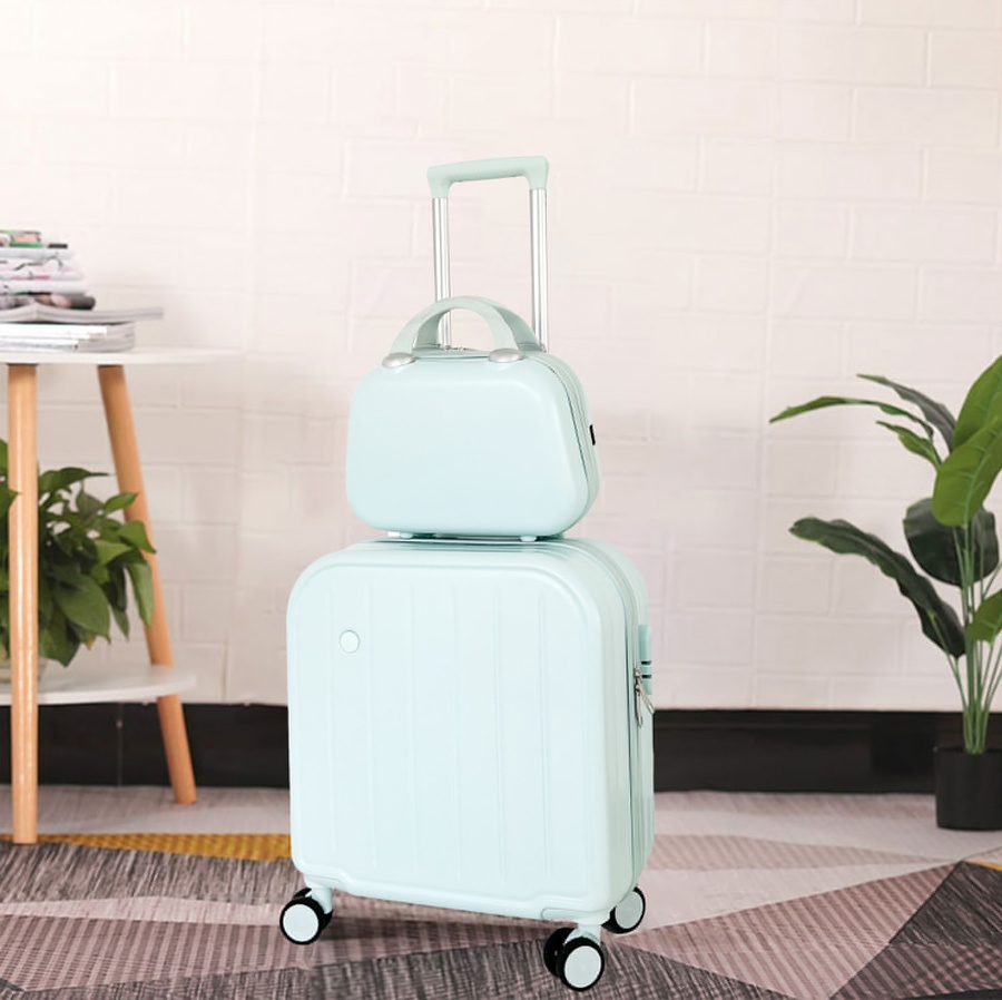 WETZLARS กระเป๋าเดินทางขนาด 18 นิ้ว รุ่น COUPLE-XS ขนาด 23x40x47ซม. สีฟ้า