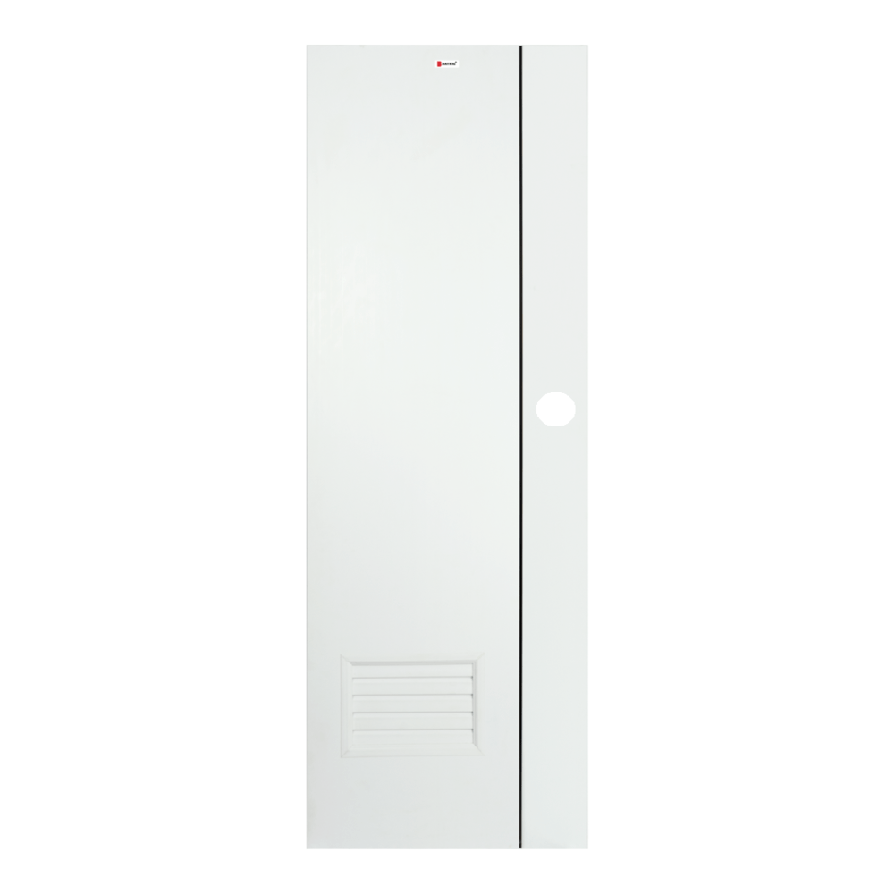 BATHIC ประตูยูพีวีซี BG2 70x200ซม. สีขาว (เจาะรูลูกบิด)