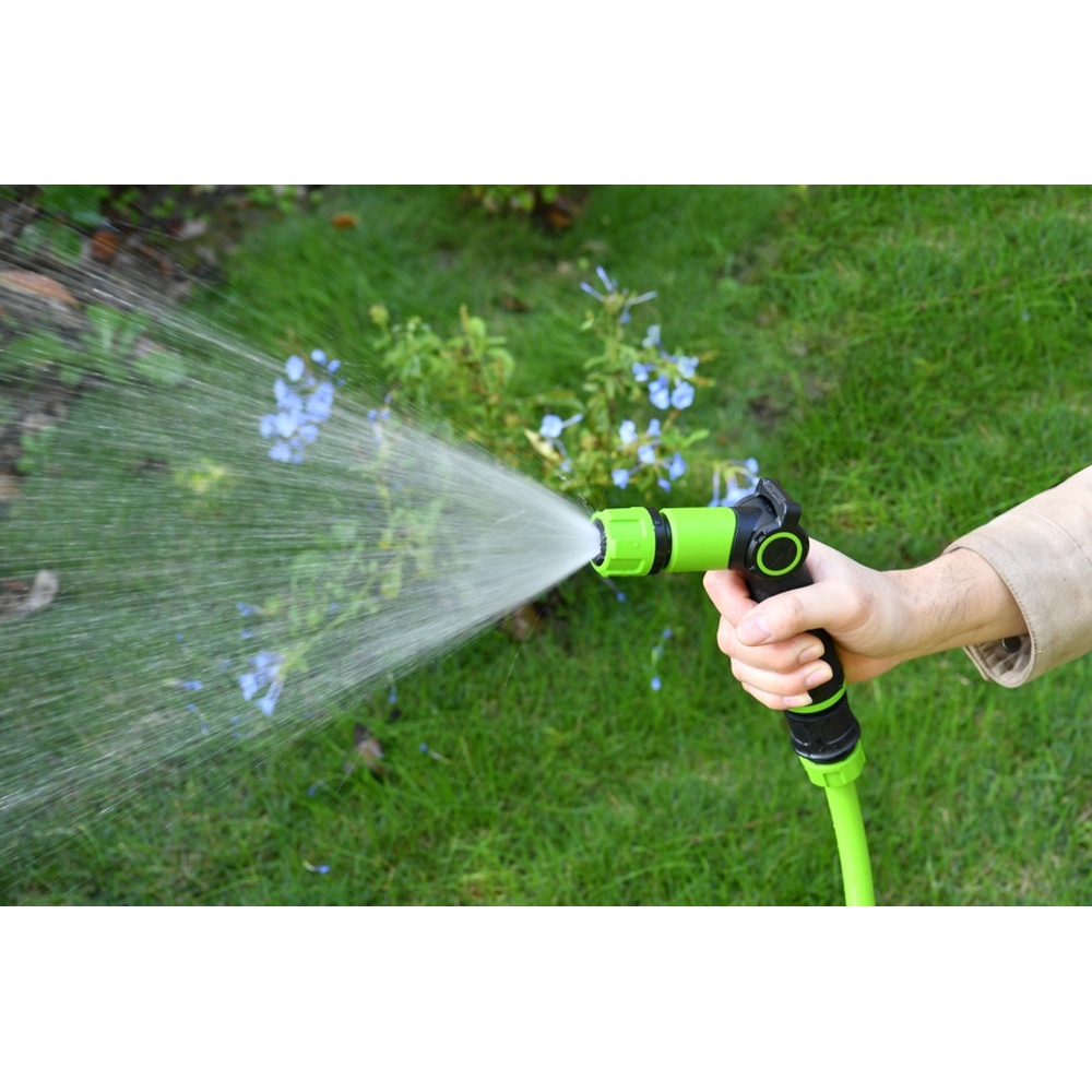 Tree O Plus ปืนฉีดน้ำแบบควบคุมด้วยนิ้วหัวแม่มือปรับ2รูปแบบ รุ่นGLB-623030-0 สีเขียวดำ