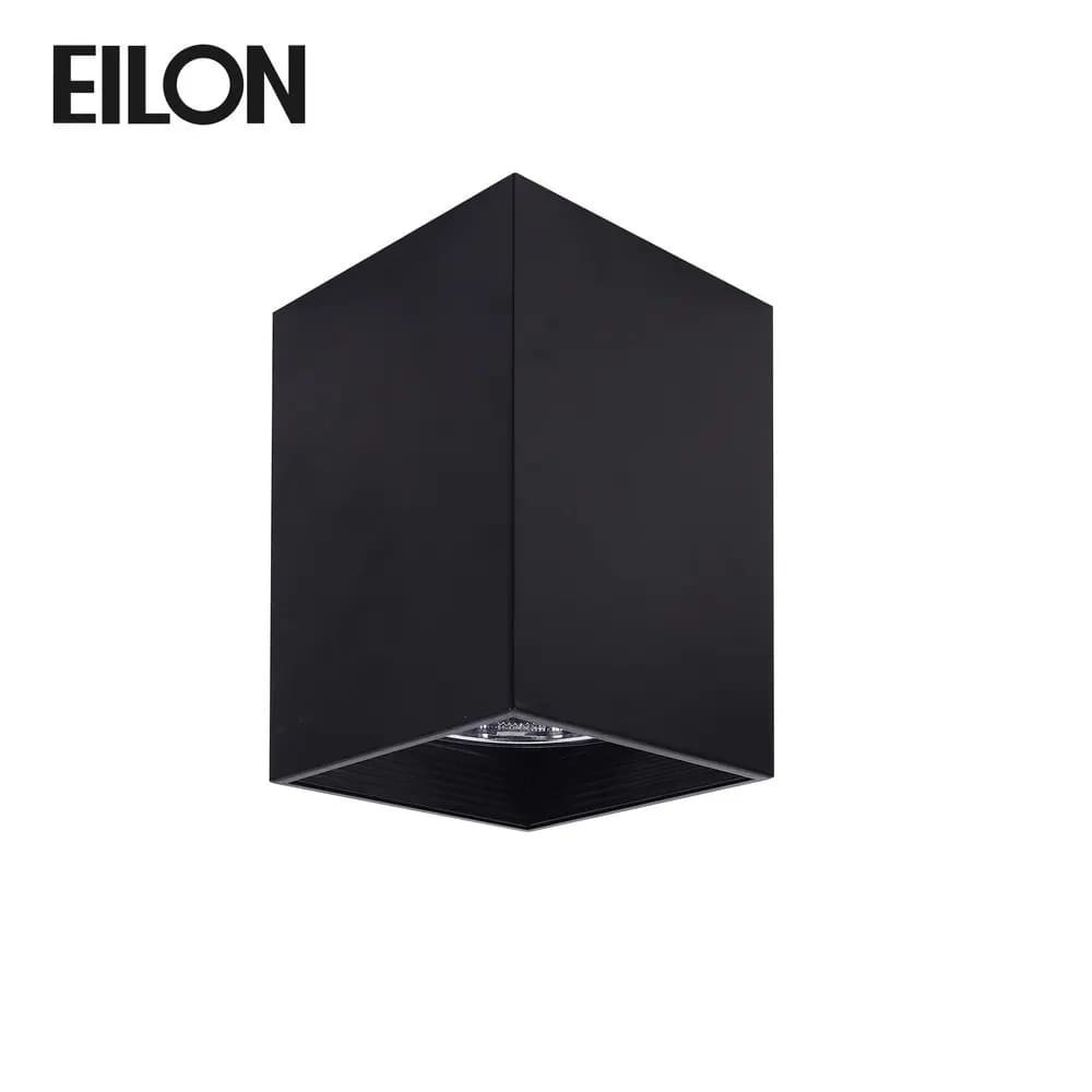 EILON โคมดาวน์ไลท์แบบทาวเวอร์หน้าเหลี่ยม 4นิ้ว E27 รุ่น YD4006-BK สีดำ (โคมเปล่า)