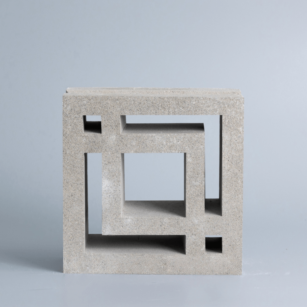 วีบล็อค อิฐบล็อกช่องลมลาย ลายเหลี่ยมจีน 2 ขนาด 19x19x9ซม.