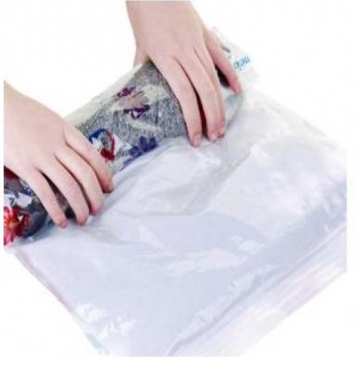 SAKU ถุงสูญญากาศแบบใช้มือม้วน BCY033 ขนาด 40x60x0.08ซม. สีใส แพ็ค 5 ชิ้น