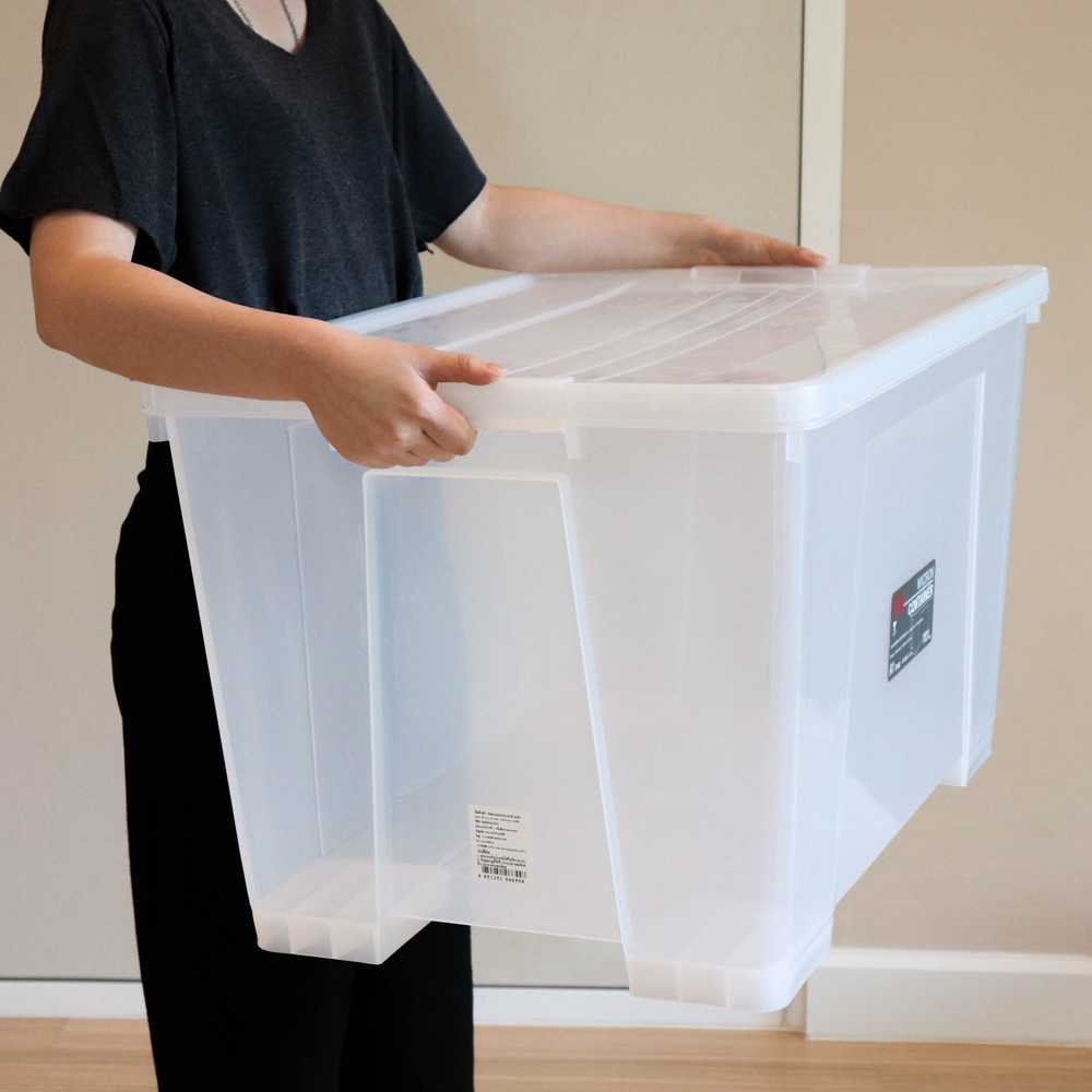 GOME กล่องเอนกประสงค์ 110L ขนาด 47x69x41cm. รุ่น 6655 สีใส