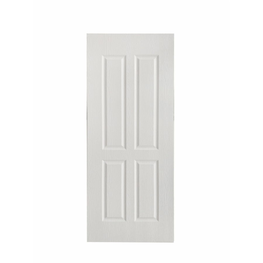 Wellingtan ประตูยูพีวีซี บานทึบ 4ฟักตรง ขนาด 80x200ซม. UPVC-W004P WHITE OAK