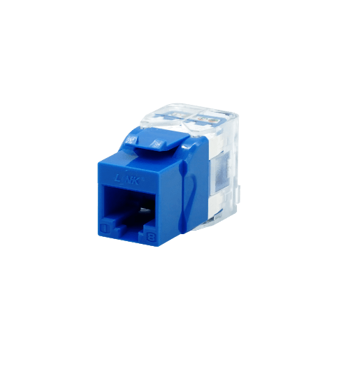 LINK CAT5E RJ45 COLORFUL JACK,SLIM US-1005SC4 สีฟ้า