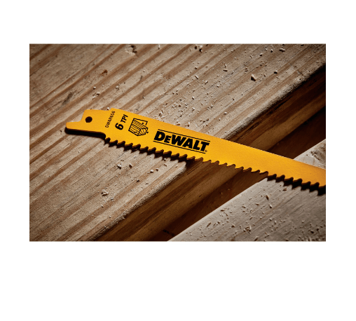 DEWALT ใบเลื่อยชัก 6 นิ้ว DW4802 ตัดไม้ (Pack 5)