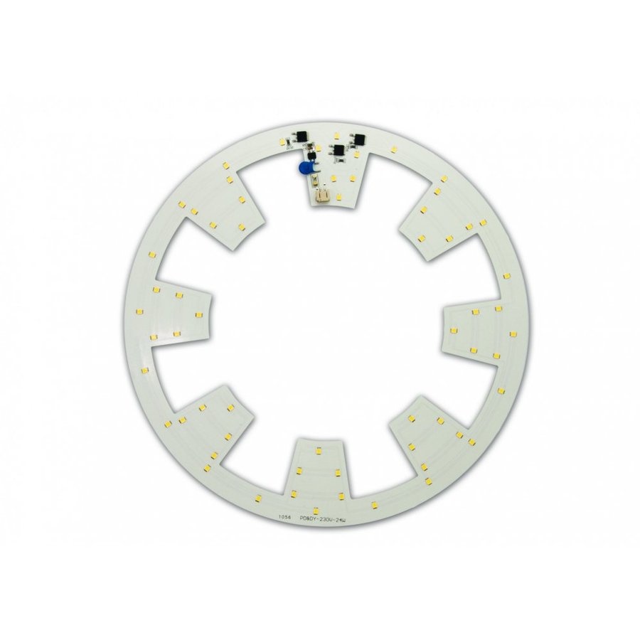 GATA หลอดไฟ AC LED 24w แบบกลม ANELLO Daylight สีโครเมี่ยม