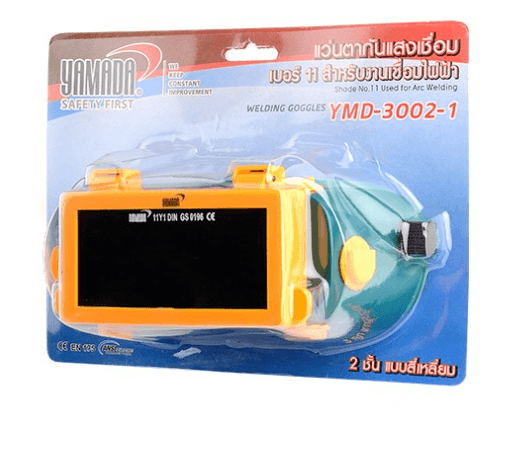 YAMADA แว่นตากันแสงเชื่อม 2 ชั้น แบบสี่เหลี่ยม Mod.YMD-3002-1