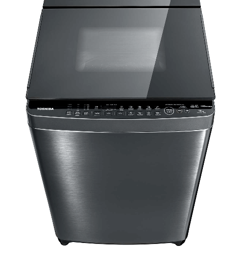 TOSHIBA เครื่องซักผ้าอัตโนมัติ ขนาด 16กก. AW-DUG1700WT(SS) สีเทาเข้ม