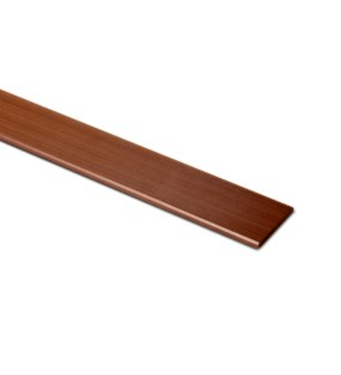 ตราเพชร ระแนงลบมุม เพชร ขนาด 0.8x7.5x300 cm.แดงทับทิม