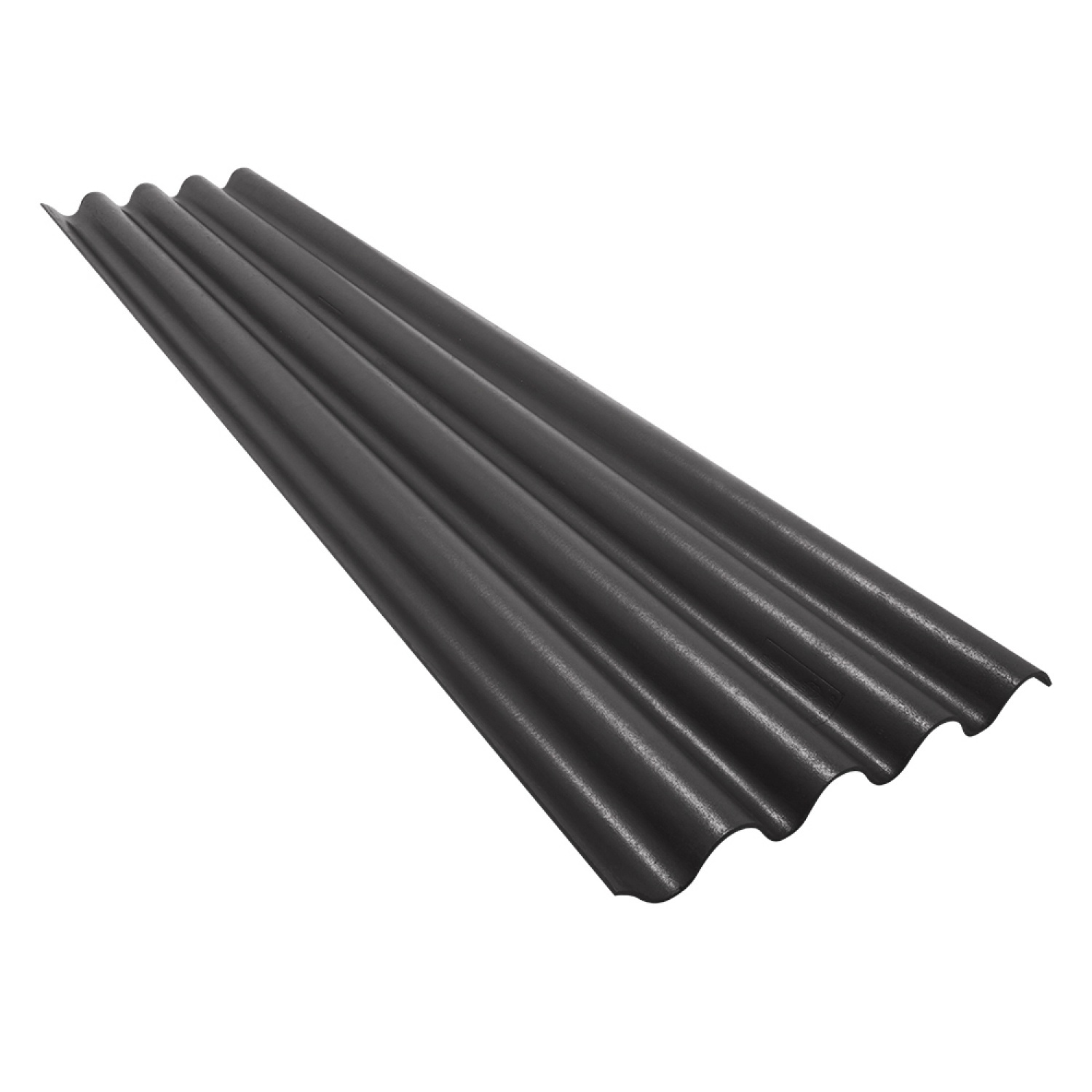 ตราเพชร กระเบื้องหลังคาจตุลอน 0.5x50x230ซม. สีไข่มุกดำ