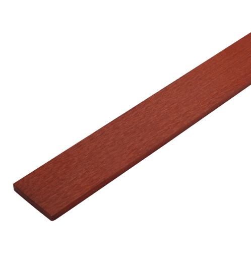 ตราเพชร ไม้รั้ว หัวตรง ลายเสี้ยน 1.5x10x100ซม. สีแดงประกายทอง