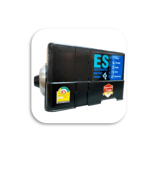 EUROE ปั๊มน้ำอัตโนมัติ 200 วัตต์ (เสียงเงียบ+น้ำร้อน&น้ำเย็น) ES-300 สีดำ