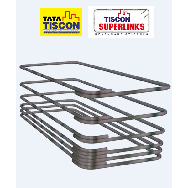 TATA เหล็กปลอก ทิสคอน ซุปเปอร์ลิงค์ ขนาด 10x35 ซม. SR24 มอก.