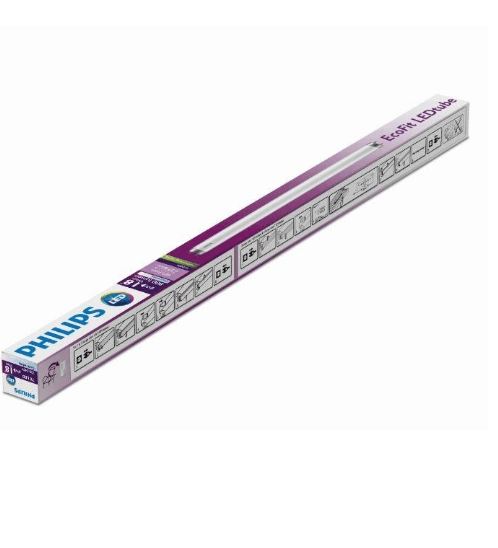 PHILIPS หลอด LED Tube 600mm 8W T8 สีขาว