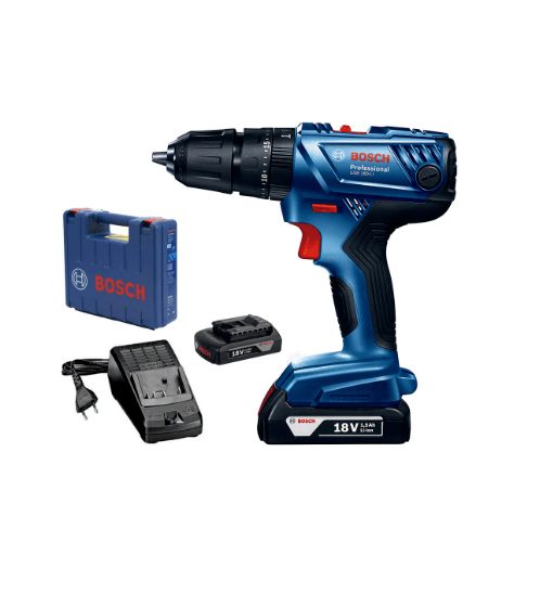 BOSCH สว่านกระแทก ไร้สาย 2xBatt 1.5Ah GSB 180 Li