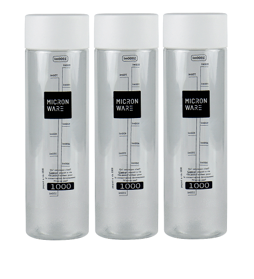 SUPER LOCK ขวดน้ำ 1000 มล. แพ็ค 1x3 1209379 สีขาว