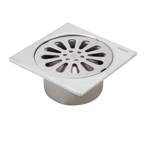 HAFELE ตะแกรงน้ำทิ้งสเตนเลสทรงสี่เหลี่ยม 88X88X40mm รุน 495.60.803 495.60.803