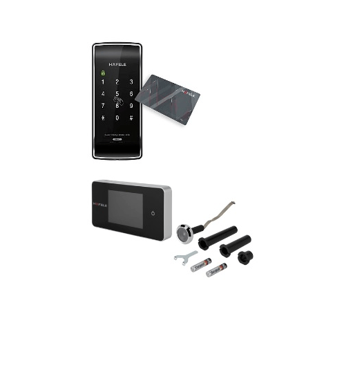 HAFELE อิเล็กทรอนิกส์ล็อค ER 4800-TC พร้อมตาแมวดิจิตอล 499.13.909