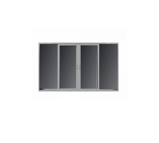 RKT หน้าต่างไวนิลบานเลื่อนกระจกดำ 240x110ซม. RKT