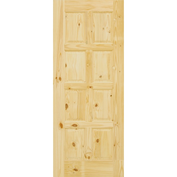 D2D ประตูไม้สนนิวซีแลนด์ ขนาด 80x203cm. Eco Pine-016
