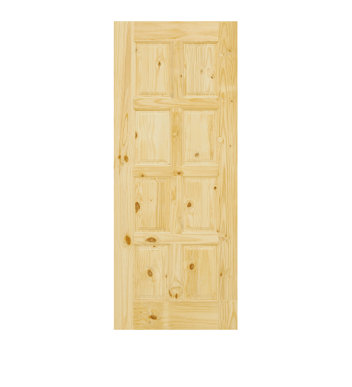 - ประตูไม้สนนิวซีแลนด์ ขนาด 90x200cm. Eco Pine-016