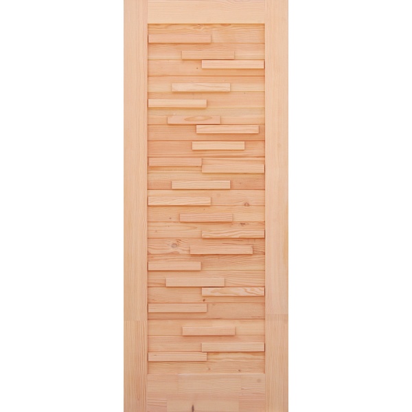 D2D ประตูไม้ดักลาสเฟอร์ขนาด 130x220 cm. Eco Pine-030