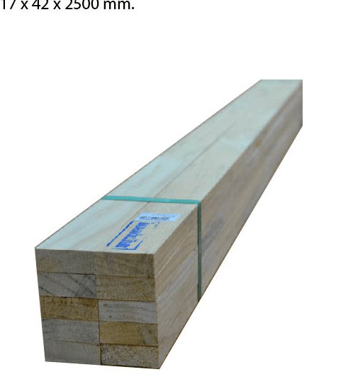 CM WOOD ไม้โครงสนนิวซีแลนด์ 17mm.x42mm.x250cm. -