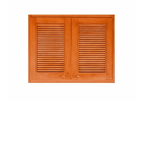 MJ ตู้แขวนเดี่ยวบานเกล็ดเต็ม 30x40x60 cm. W604L-CH สีเชอร์รี่