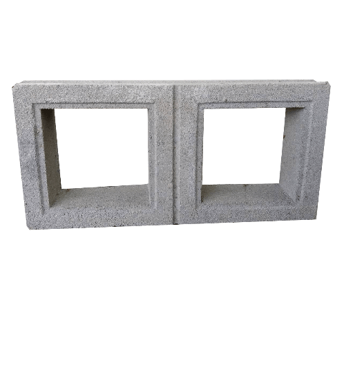 ดูร่าวัน บล็อกช่องลม ลายสี่เหลี่ยมคู่ ขนาด19x39x9ซม.