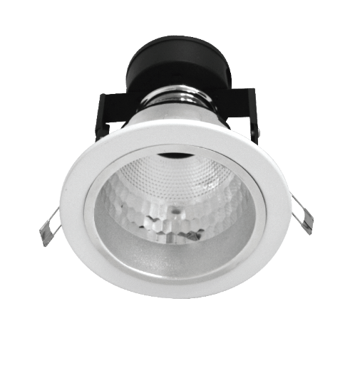 LAMPTAN โคมดาวน์ไลท์ฝังฝ้า 4 นิ้ว หน้ากลม ขอบขาว E27 รุ่นอลิกซ์ ALIX สีขาว