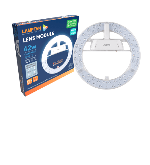 LAMPTAN หลอดไฟเพดาน แผงแม่เหล็ก LED LENS 42W แสงเดย์ไลท์