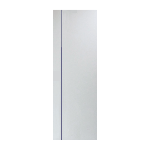 ประตู UPVC MG1 เซาะร่องน้ำเงิน 70x200 cm. (ไม่เจาะ) สีขาว PEOPLE 