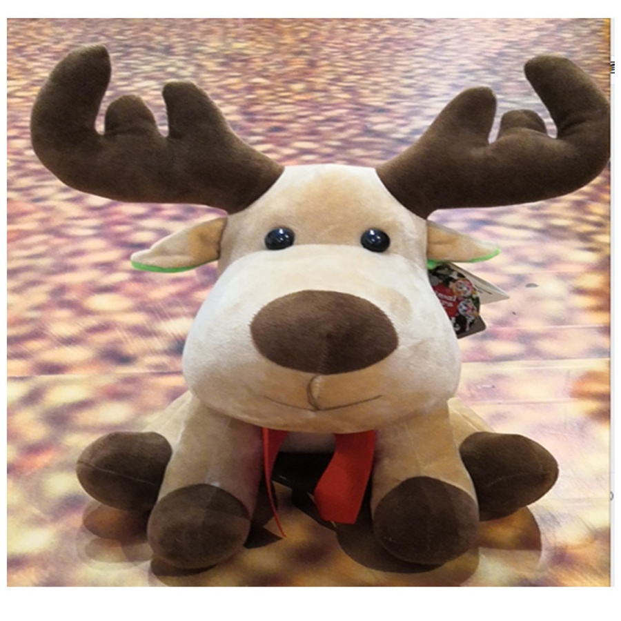 USUPSO หมอนตุ๊กตากวาง Elk ขนาด 20ซม. สีน้ำตาลเข้ม