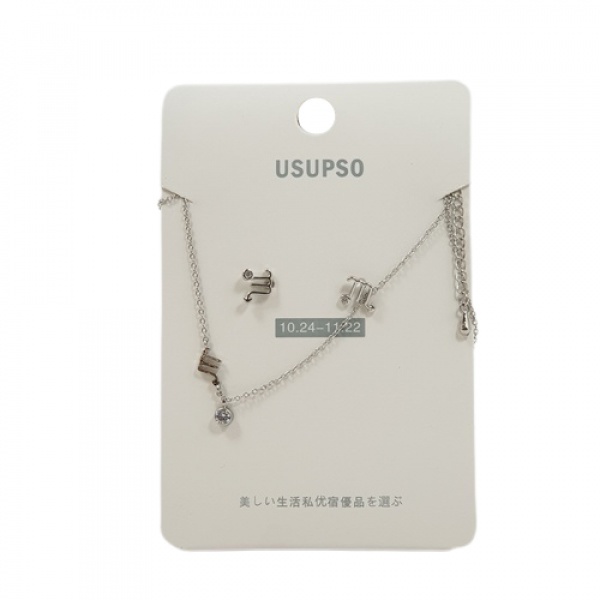 USUPSO ชุดต่างหู+สร้อยคอ (Scorpio)