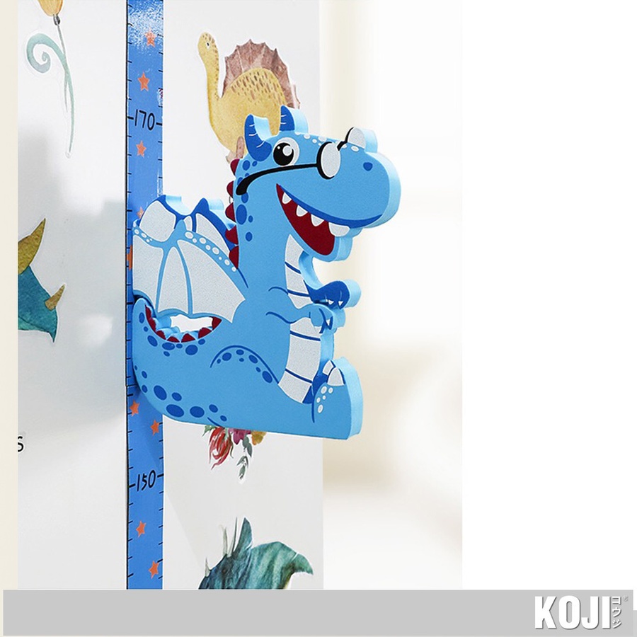 KOJI-DIY ที่วัดส่วนสูงแม่เหล็กไดโนเสาร์ติดผนัง 3D รุ่น SK39003 (65-185 cm.)