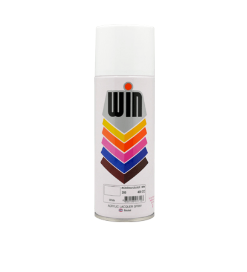 WIN สเปรย์ รองพื้นพลาสติก #F100 400 ซีซี สีขาวด้าน