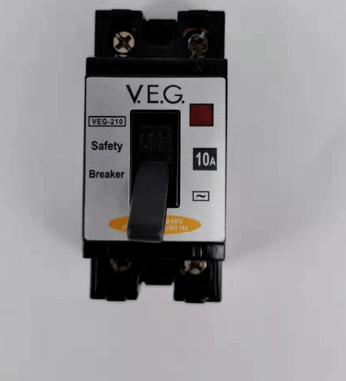 V.E.G. เซฟตี้เบรกเกอร์ 10A NT-50 2P สีดำ
