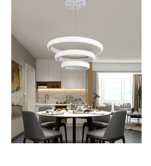 V.E.G โคมไฟห้อย LED 80W คูลไวท์ ซิลล่า DXD005-700-W
