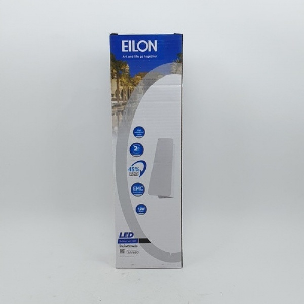 EILON โคมไฟผนังโมเดิร์น กันน้ำ IP65 12W SZ-2841 ขาว