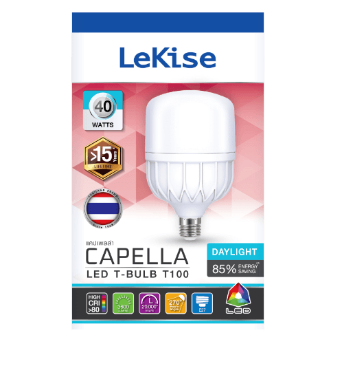 LEKISE หลอดไฟ LED Capella T-Bulb DL 40W T100