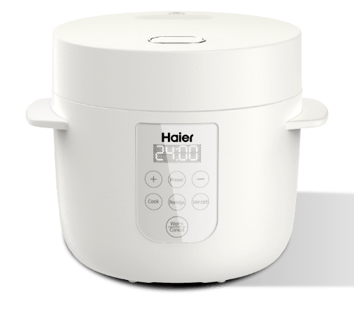 HAIER หม้อหุงข้าวดิจิตอล 1 ลิตร HRC-E11201W สีขาว